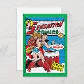 ワンダーウーマン、プレゼントを届ける 招待状 (正面/裏面)