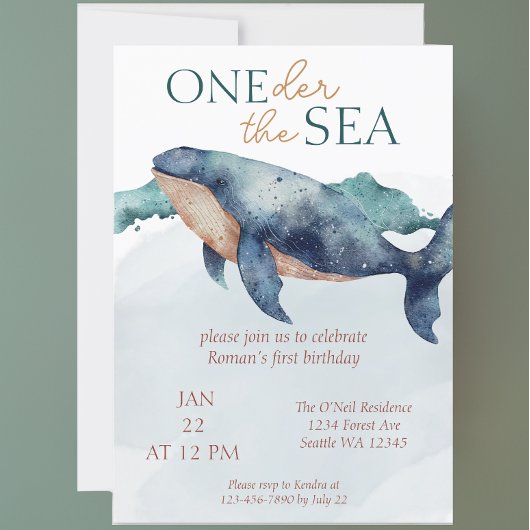 ワンダーザシーお洒落海クジラ 招待状