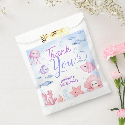 ワンダーザシーガールズ1st誕生日かわいい海 フェイバーバッグ (封をした状態)