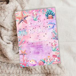 ワンダーザシーキッズ1st誕生日パーティー 招待状