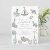 ワンダーザシークリージャーブルーボーイ誕生日 招待状 (スタンド正面)