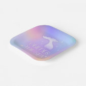 ワンダーザシースパークお洒落リーマーメイド誕生日 ペーパープレート (傾斜あり)