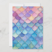 ワンダーザシーセントマーメイド誕生日招待状 招待状 (裏面)