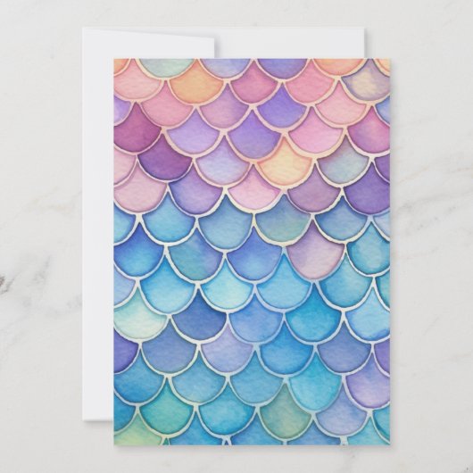 ワンダーザシーセントマーメイド誕生日招待状 招待状 (裏面)