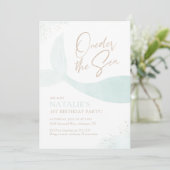 ワンダーザシーターコイズマーメイドガール誕生日 招待状 (スタンド正面)