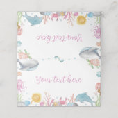 ワンダーザシーパステル誕生日フード座席表 プレイスカード (外部開封)