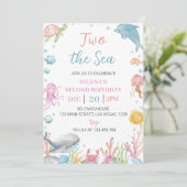ワンダーザシーパステル2nd誕生日招待状 招待状 (スタンド正面)