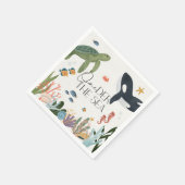 ワンダーザシーファースト誕生日テーブルデコール スタンダードカクテルナプキン (角)