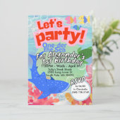 ワンダーザシーファースト誕生日招待状 招待状 (スタンド正面)