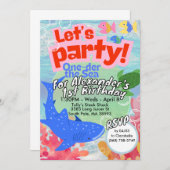 ワンダーザシーファースト誕生日招待状 招待状 (正面/裏面)