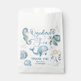 ワンダーザシーボーイ1st誕生日かわいいブルー海 フェイバーバッグ