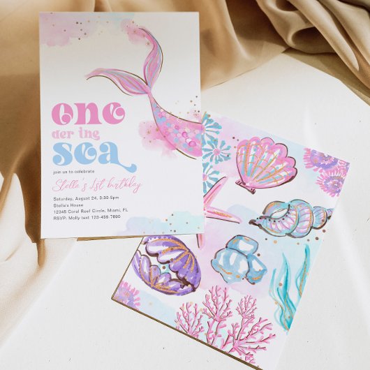 ワンダーザシーマーメイドテール招待状 招待状