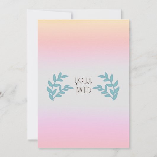 ワンダーザシーマーメイドファースト誕生日 招待状 (裏面)