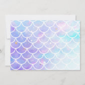 ワンダーザシーマーメイドフォト誕生日招待状 招待状 (裏面)