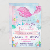 ワンダーザシーマーメイド1st第1誕生日 招待状 (正面/裏面)