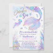 ワンダーザシーマーメイド1st誕生日招待状 招待状 (正面)