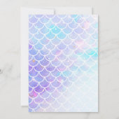 ワンダーザシーマーメイド1st誕生日招待状 招待状 (裏面)