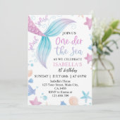 ワンダーザシーマーメイド1st誕生日 招待状 (スタンド正面)