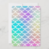 ワンダーザシーマーメイド1st誕生日 招待状 (裏面)