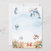 ワンダーザシー海キッドの最初の誕生日パーティー 招待状 (裏面)