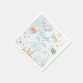 ワンダーザシー海動物1st誕生日 スタンダードカクテルナプキン (角)