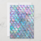 ワンダーザシー誕生日マーメイド1st誕生日パーティー 招待状 (裏面)