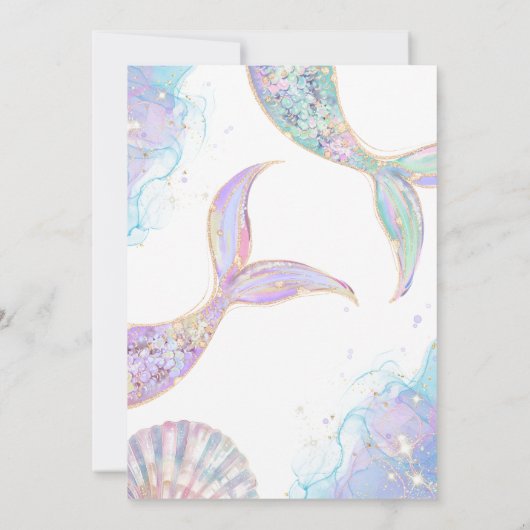 ワンダーザシー1stバースデーガール招待状 招待状 (裏面)