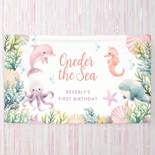 ワンダーザシー1st誕生日ガール 横断幕