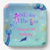 ワンダーザシー1st誕生日パーティープレート ペーパープレート (正面)