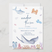 ワンダーザシー1st誕生日パーティー 招待状 (正面)