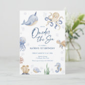 ワンダーザシー1st誕生日パーティー 招待状 (スタンド正面)