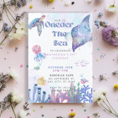 ワンダーザシー1st誕生日招待状 招待状