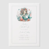 "ワンダーザシー"ベルムマーメイド最初の誕生日 ベラム紙招待状 (正面)