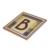 ワンダートアーツ&クラフツジオメトリックイニシャルB タイル (側面)