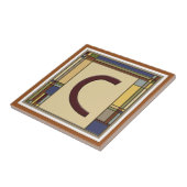 ワンダートアーツ&クラフツジオメトリックイニシャルC タイル (側面)