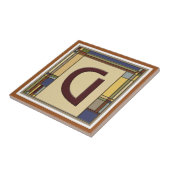 ワンダートアーツ&クラフツジオメトリックイニシャルG タイル (側面)