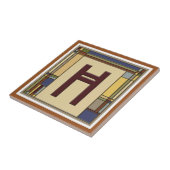 ワンダートアーツ&クラフツジオメトリックイニシャルH タイル (側面)