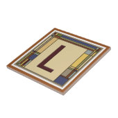 ワンダートアーツ&クラフツジオメトリックイニシャルL タイル (側面)