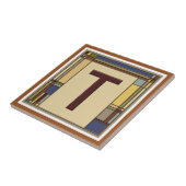 ワンダートアーツ&クラフツジオメトリックイニシャルT タイル (側面)