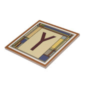 ワンダートアーツ&クラフツジオメトリックイニシャルY タイル (側面)