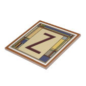 ワンダートアーツ&クラフツジオメトリックイニシャルZ タイル (側面)