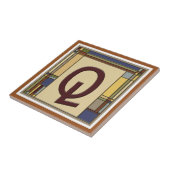 ワンダートアーツ&クラフツ幾何イニシャルQ タイル (側面)