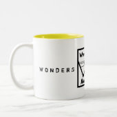 ワンダーハッシアドベンチャーサニーマウンテンロゴ ツートーンマグカップ (左)