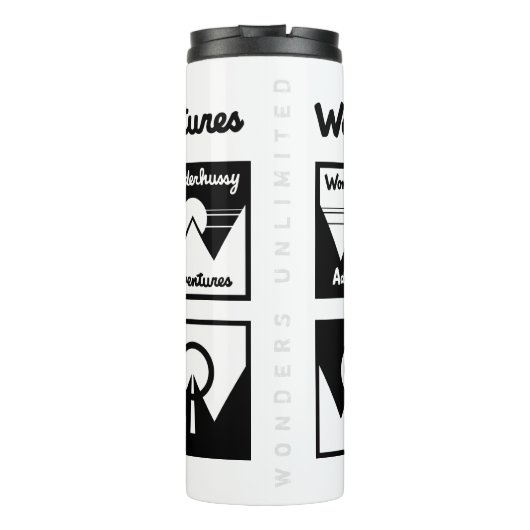 ワンダーハッシーな冒険の繰り返しロゴ タンブラー (裏面)