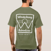 ワンダーハッシーの冒険ホワイトマウンテンのロゴ（バック） Tシャツ (裏面)