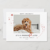 ワンダーファーライフペットの写真クリスマス  シーズンカード (正面)