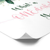 ワンダーフルイヤーBohoフローラ第1誕生日 ポスター (角)