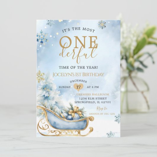 ワンダーフルタイムダスティブルーウィンターバースデーパーティー 招待状 (スタンド正面)