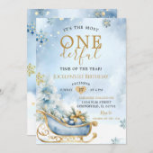 ワンダーフルタイムダスティブルーウィンターバースデーパーティー 招待状 (正面/裏面)