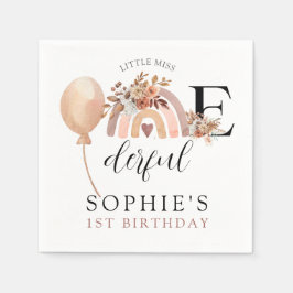 ワンダーフルレインボーガールズ誕生日招待状 スタンダードカクテルナプキン